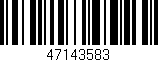 Código de barras (EAN, GTIN, SKU, ISBN): '47143583'