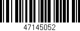 Código de barras (EAN, GTIN, SKU, ISBN): '47145052'