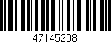 Código de barras (EAN, GTIN, SKU, ISBN): '47145208'