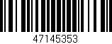 Código de barras (EAN, GTIN, SKU, ISBN): '47145353'