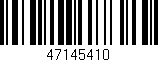Código de barras (EAN, GTIN, SKU, ISBN): '47145410'