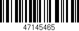 Código de barras (EAN, GTIN, SKU, ISBN): '47145465'