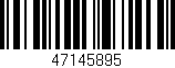 Código de barras (EAN, GTIN, SKU, ISBN): '47145895'