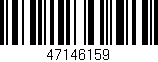 Código de barras (EAN, GTIN, SKU, ISBN): '47146159'