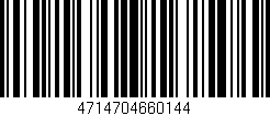 Código de barras (EAN, GTIN, SKU, ISBN): '4714704660144'