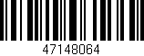 Código de barras (EAN, GTIN, SKU, ISBN): '47148064'
