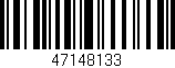 Código de barras (EAN, GTIN, SKU, ISBN): '47148133'