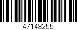 Código de barras (EAN, GTIN, SKU, ISBN): '47148255'