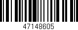 Código de barras (EAN, GTIN, SKU, ISBN): '47148605'