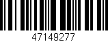 Código de barras (EAN, GTIN, SKU, ISBN): '47149277'