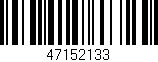 Código de barras (EAN, GTIN, SKU, ISBN): '47152133'