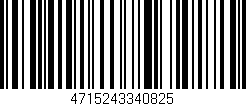 Código de barras (EAN, GTIN, SKU, ISBN): '4715243340825'