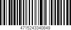 Código de barras (EAN, GTIN, SKU, ISBN): '4715243340849'