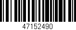 Código de barras (EAN, GTIN, SKU, ISBN): '47152490'