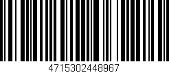 Código de barras (EAN, GTIN, SKU, ISBN): '4715302448967'