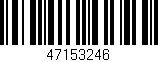 Código de barras (EAN, GTIN, SKU, ISBN): '47153246'