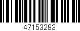 Código de barras (EAN, GTIN, SKU, ISBN): '47153293'