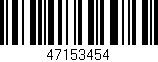 Código de barras (EAN, GTIN, SKU, ISBN): '47153454'