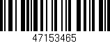 Código de barras (EAN, GTIN, SKU, ISBN): '47153465'