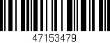 Código de barras (EAN, GTIN, SKU, ISBN): '47153479'
