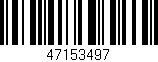 Código de barras (EAN, GTIN, SKU, ISBN): '47153497'
