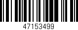 Código de barras (EAN, GTIN, SKU, ISBN): '47153499'