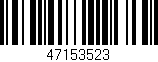 Código de barras (EAN, GTIN, SKU, ISBN): '47153523'