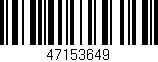 Código de barras (EAN, GTIN, SKU, ISBN): '47153649'