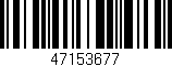 Código de barras (EAN, GTIN, SKU, ISBN): '47153677'