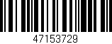 Código de barras (EAN, GTIN, SKU, ISBN): '47153729'