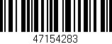 Código de barras (EAN, GTIN, SKU, ISBN): '47154283'