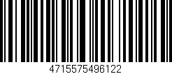 Código de barras (EAN, GTIN, SKU, ISBN): '4715575496122'