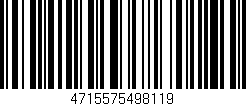 Código de barras (EAN, GTIN, SKU, ISBN): '4715575498119'