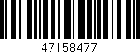 Código de barras (EAN, GTIN, SKU, ISBN): '47158477'