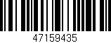 Código de barras (EAN, GTIN, SKU, ISBN): '47159435'
