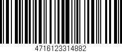 Código de barras (EAN, GTIN, SKU, ISBN): '4716123314882'