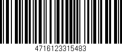 Código de barras (EAN, GTIN, SKU, ISBN): '4716123315483'
