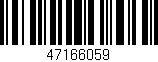 Código de barras (EAN, GTIN, SKU, ISBN): '47166059'