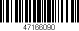 Código de barras (EAN, GTIN, SKU, ISBN): '47166090'