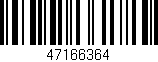 Código de barras (EAN, GTIN, SKU, ISBN): '47166364'