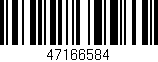 Código de barras (EAN, GTIN, SKU, ISBN): '47166584'