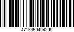 Código de barras (EAN, GTIN, SKU, ISBN): '4716659404309'