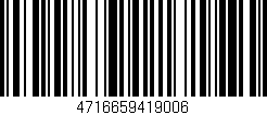 Código de barras (EAN, GTIN, SKU, ISBN): '4716659419006'