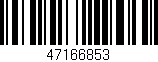 Código de barras (EAN, GTIN, SKU, ISBN): '47166853'