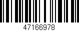 Código de barras (EAN, GTIN, SKU, ISBN): '47166978'