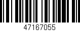 Código de barras (EAN, GTIN, SKU, ISBN): '47167055'