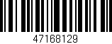 Código de barras (EAN, GTIN, SKU, ISBN): '47168129'