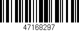 Código de barras (EAN, GTIN, SKU, ISBN): '47168297'