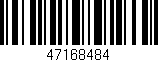 Código de barras (EAN, GTIN, SKU, ISBN): '47168484'