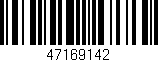 Código de barras (EAN, GTIN, SKU, ISBN): '47169142'